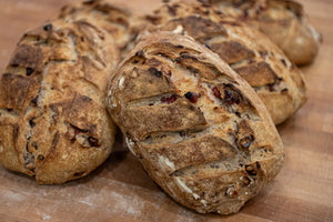 Walnoten cranberry zuurdesembrood 900gr